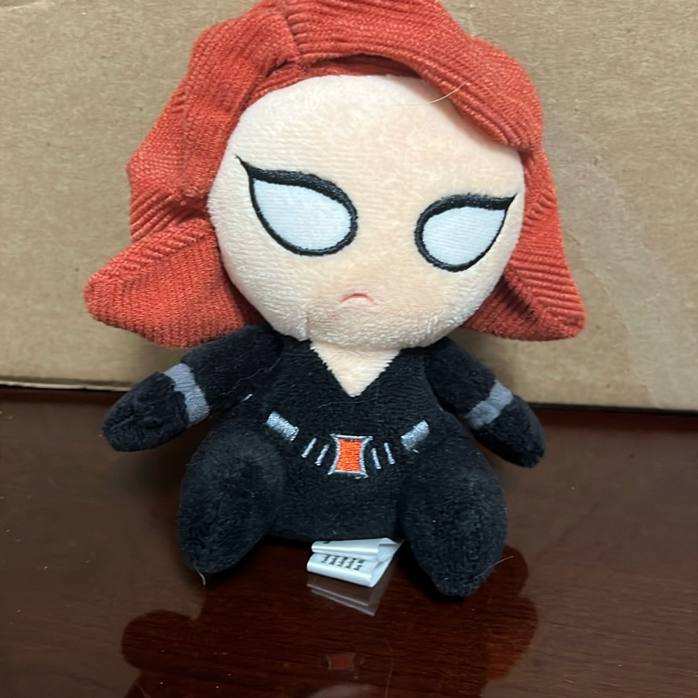 Plush black widow- 3in